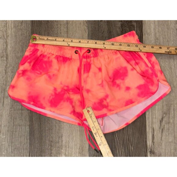 Girls Neon Pink Tie-Dye Drawstring Shorts Size XXL - Picture 2 of 4